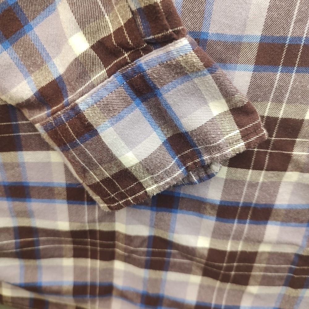 Johnny O Mens Multi-colored Plaid‎ Button Up shirt Long Sleeve Extra Large - Picture 13 of 14